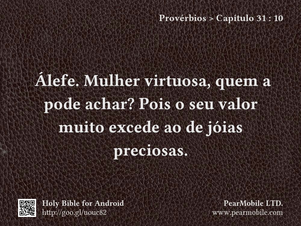 Provérbios, Capítulo 31:10